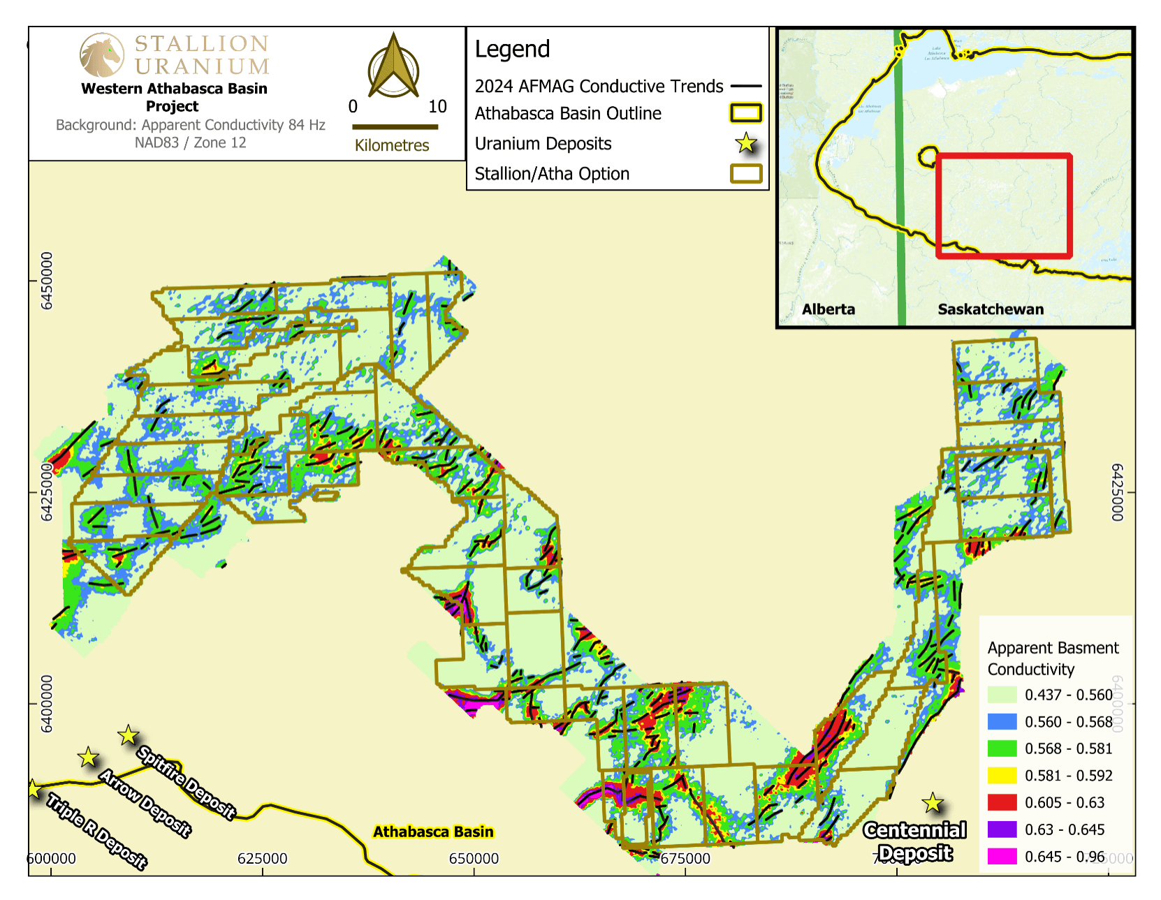 Stallion Uranium completes extensive geophysical survey on ATHA Energy joint venture property