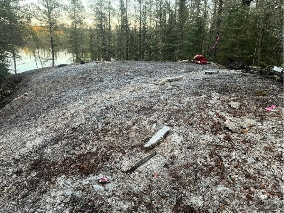 The Last Resort pegmatite is exposed at the Victory lithium project in Ontario.