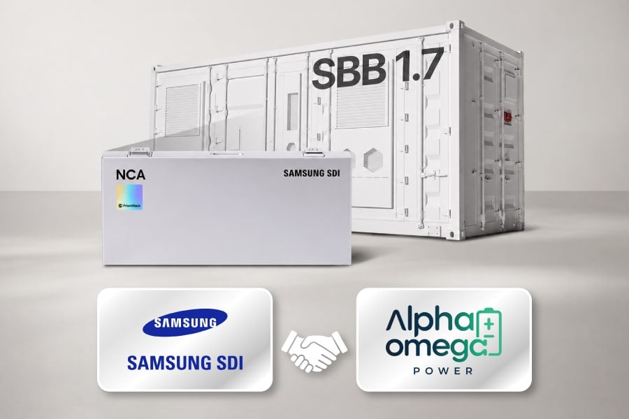Samsung SDI signs 1 GWh US storage supply deal with Alpha Omega Power