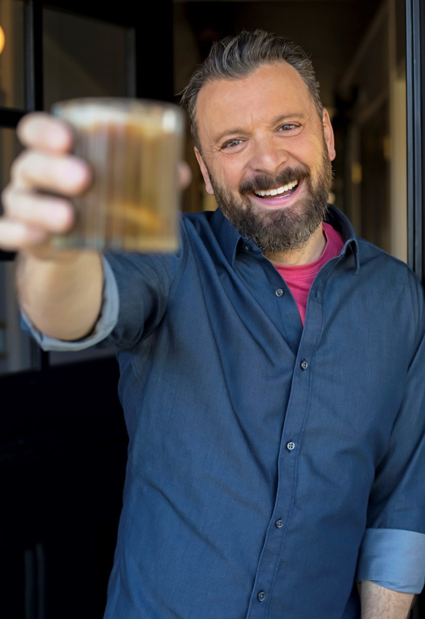 Zane Lamprey puts down his drink, puts on hemp pants