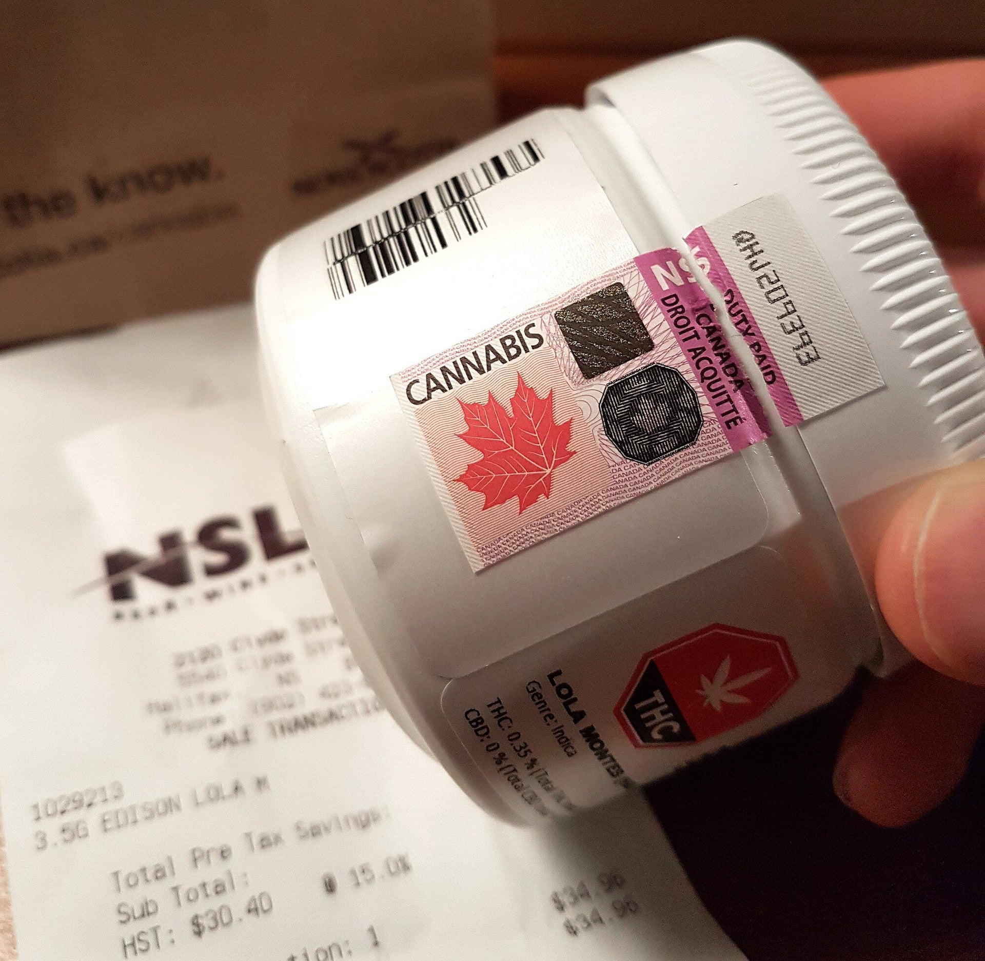 Legal Recreational Cannabis Purchase in Canada. Via Wikipedia commons
