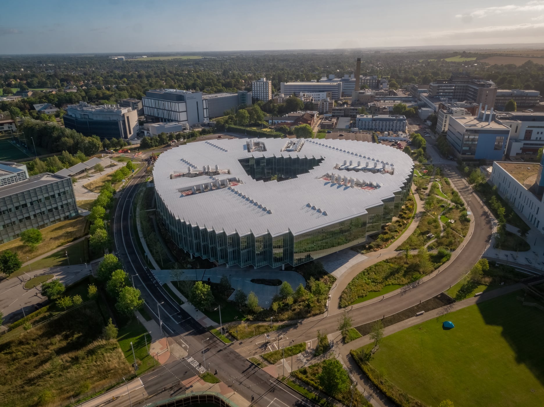 AstraZeneca's Discovery Centre overhead view via AstraZeneca