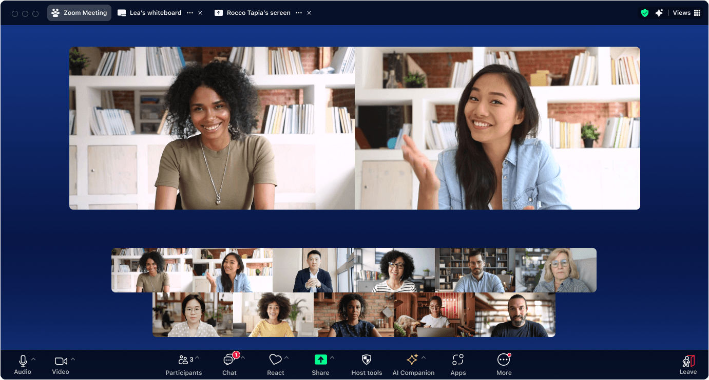 Zoom Workplace Meetings screen shot