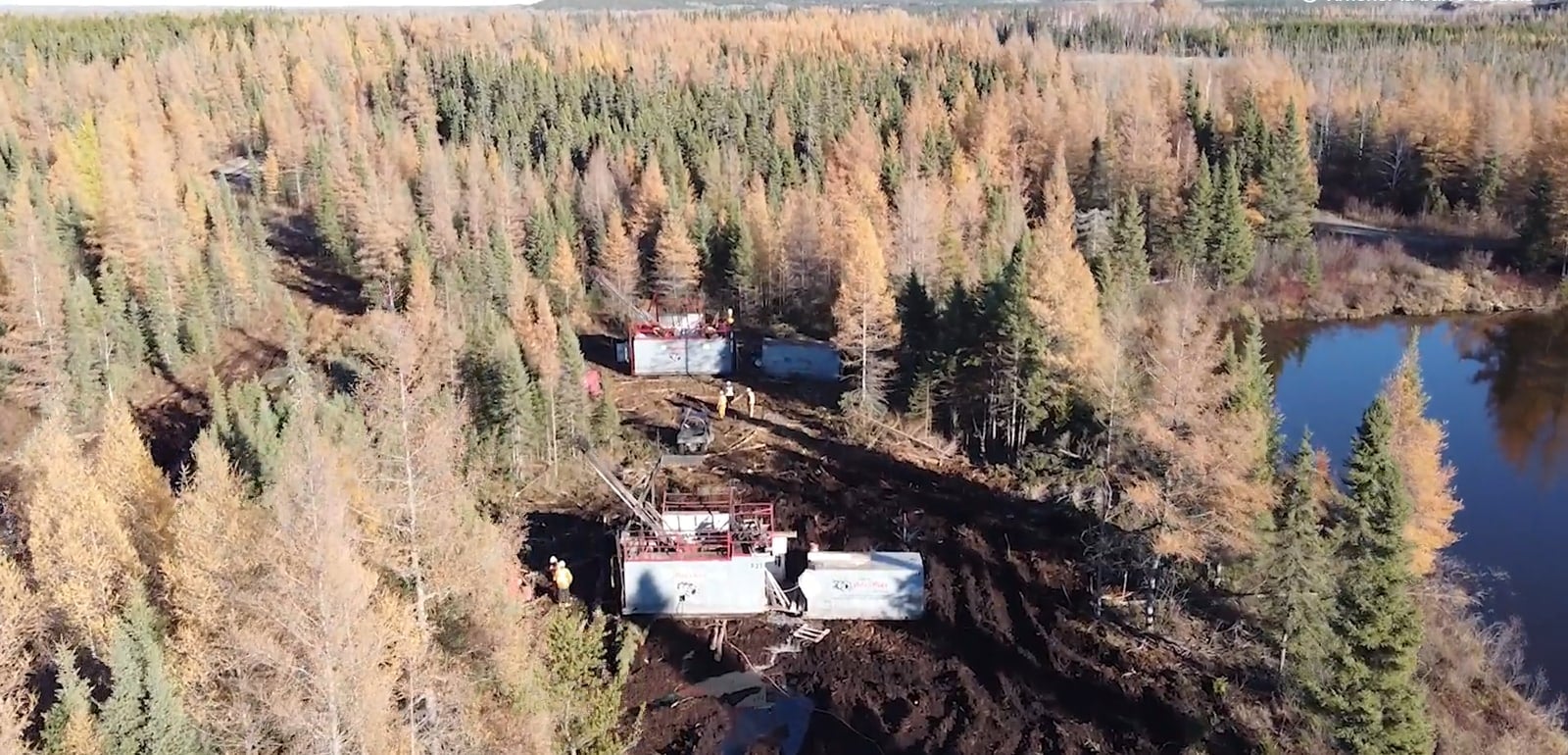 A landscape photograph shows LaFleur Minerals' Swanson Gold Deposit in Quebec.