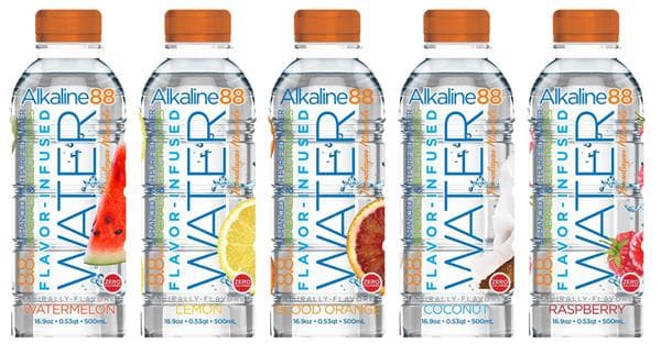 flavoured alkaline waters