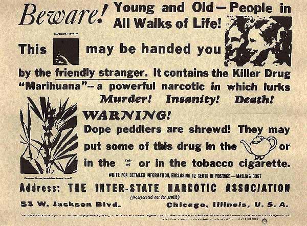 racist cannabis propaganda - Blk Mkt GTEC racist slogan