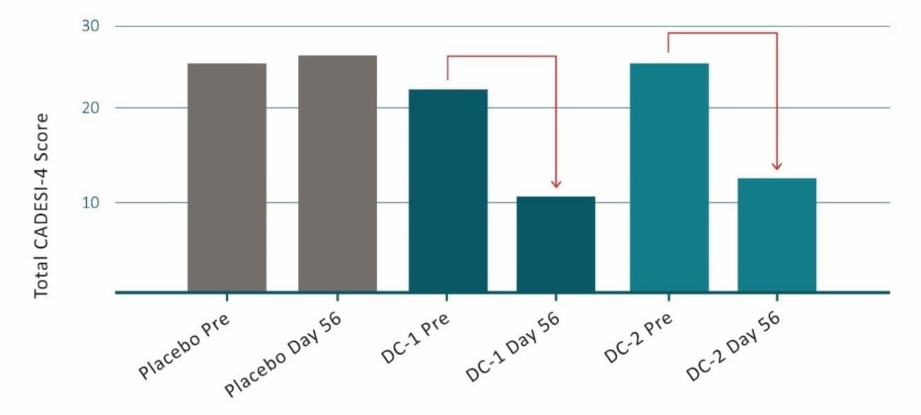 CBD substantially reduces eczema in dogs company study CannPal