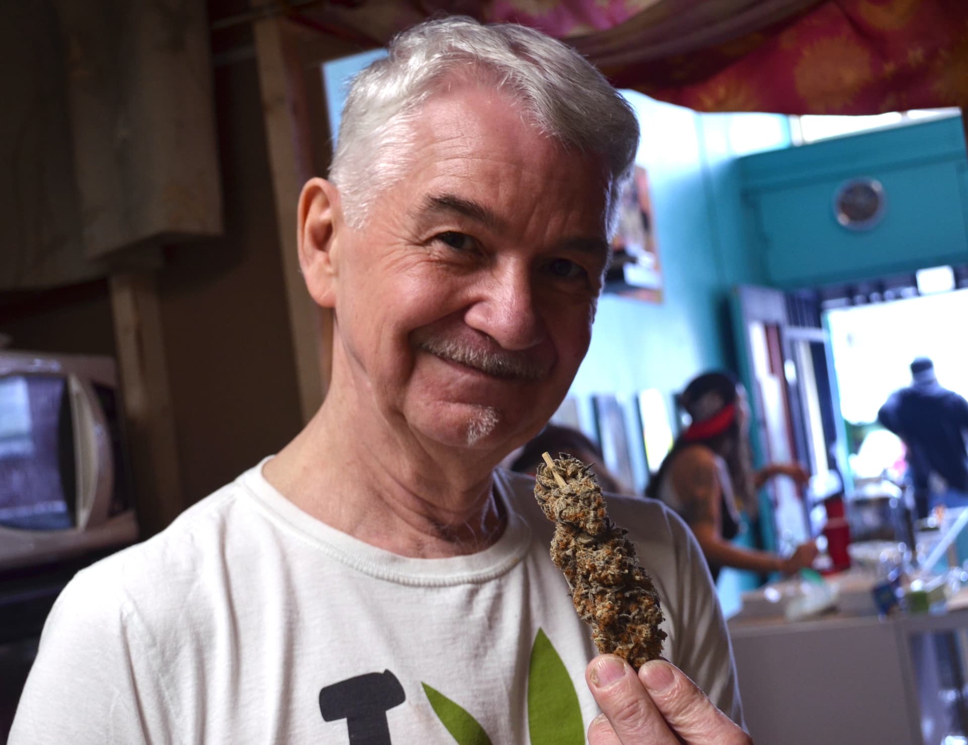 Neil Magnuson greets people by name at the DTES's newest weed retail store, which doubles as a the new home for a grassroots harm reduction initiative.