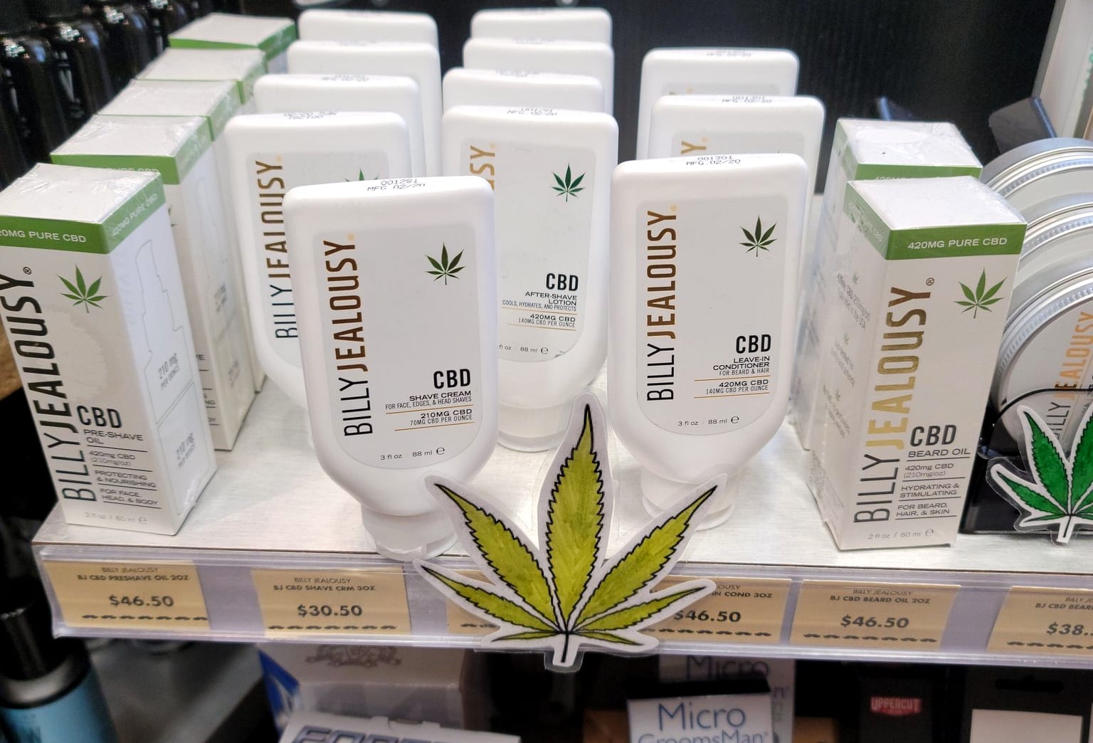 Illict CBD shampoo in plain view - what's it to you?