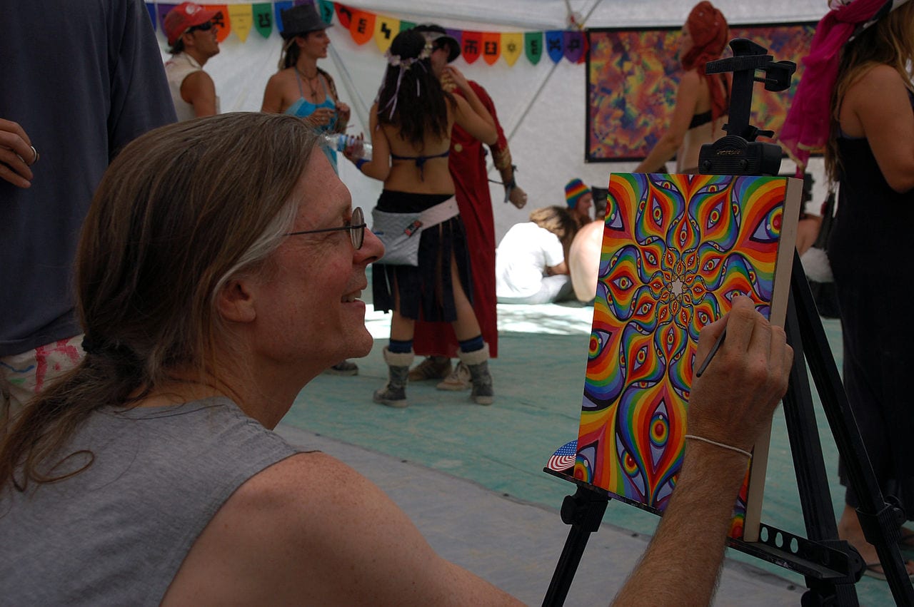 Psilocybin gives you good ideas, but not when you're high - Alex Grey