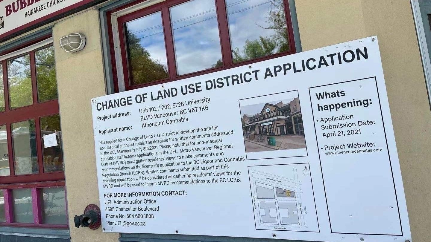 UEL locals petition against 2 proposed pot shops at UBC