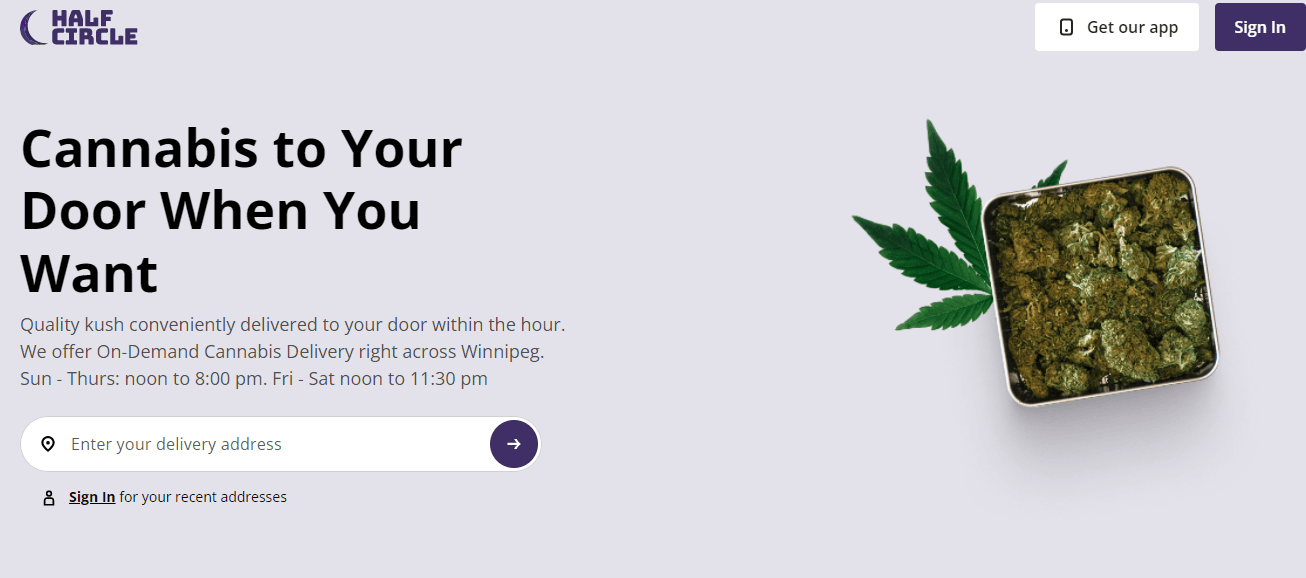 On-demand cannabis delivery app launches in Manitoba