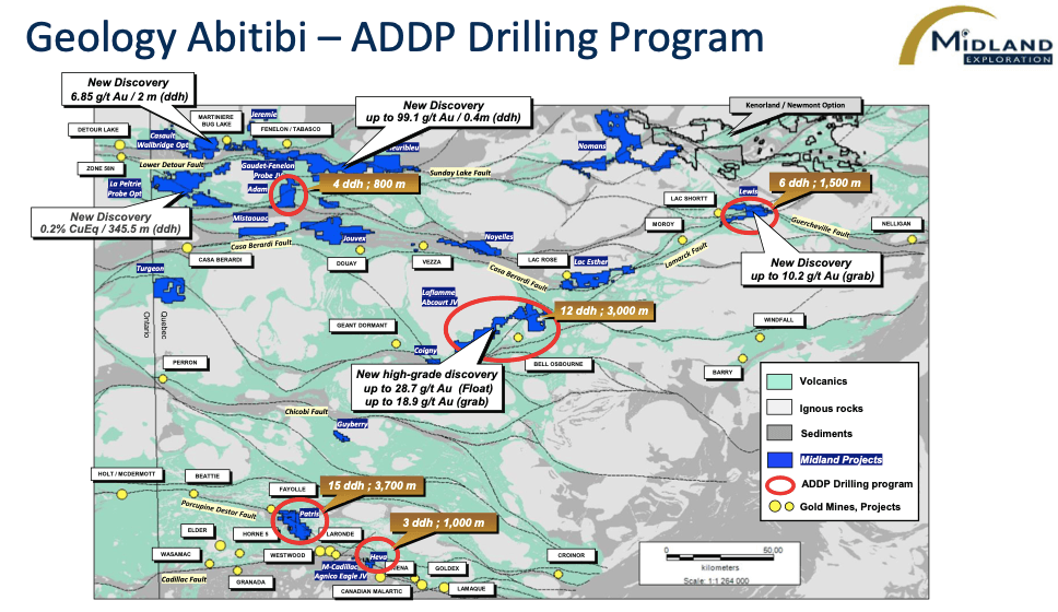 Midland Exploration starts 10K-metre drill program in Quebec