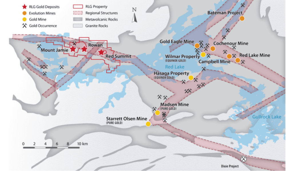 West Red Lake Gold Mines technical instrument shows both indicated and inferred gold availability