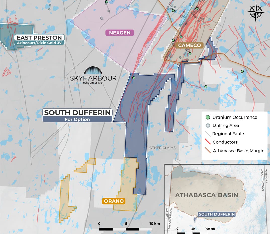 Skyharbour Resources acquires Athabasca Basin uranium project from Denison Mines