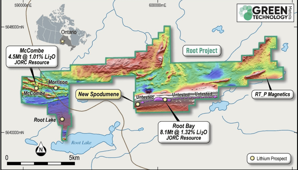 Green Technology Metals finds high grade lithium assay results in Ontario