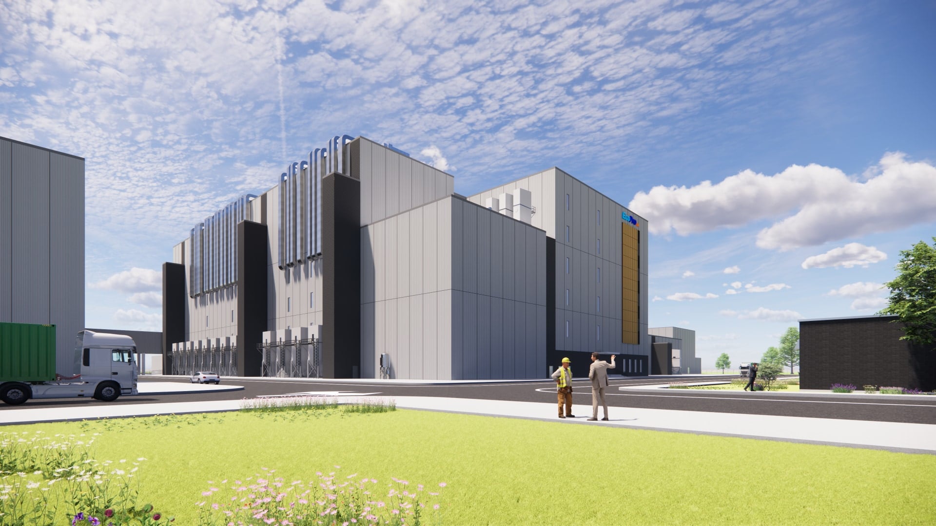 Ford's depiction of what the plant will look like; this is the company's first investment in Quebec. Photo via Ford Motor Company