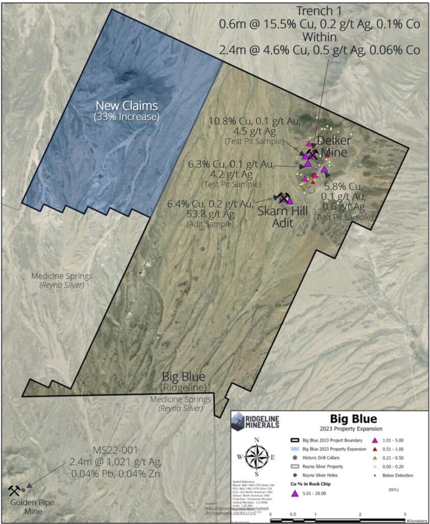 Ridgeline Minerals expands Nevada property position by 33%