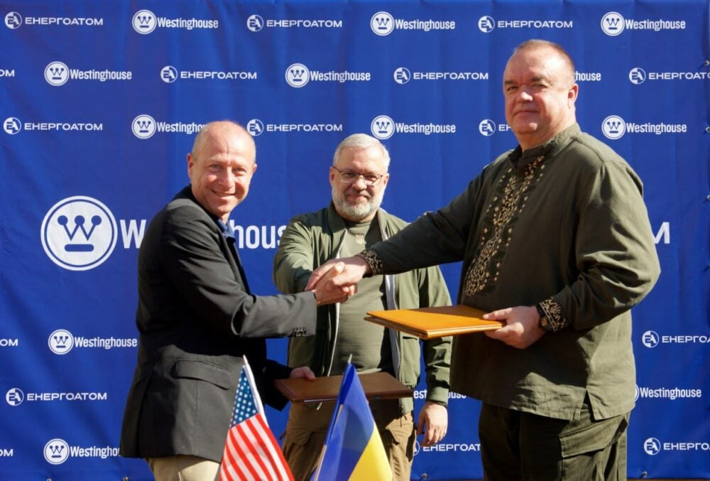 Westinghouse and Ukraine nuclear utility sign memorandum of understanding for SMR development