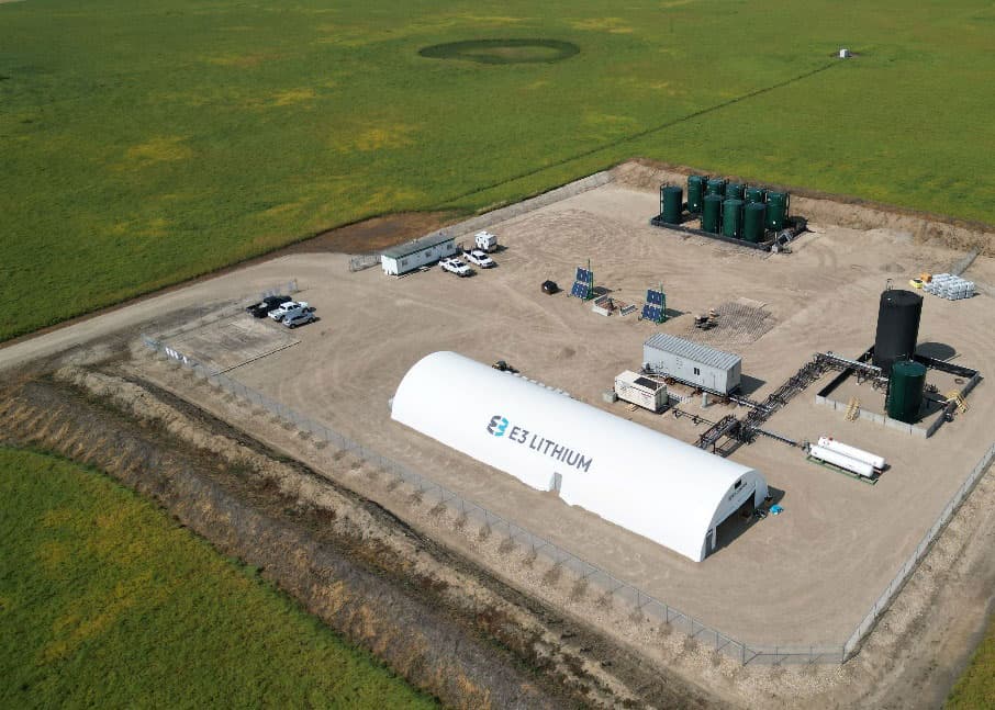 E3 Lithium produces battery grade lithium hydroxide monohydrate