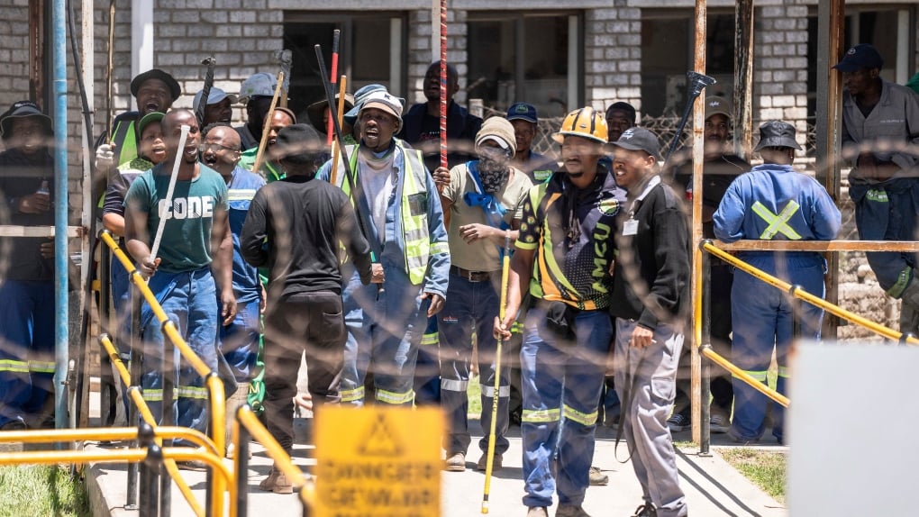 Hundreds of miners allegedly held hostage underground in South Africa over labour dispute