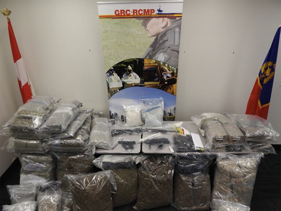 Kitchener RCMP uncover major drug haul and weapons cache during cannabis plant investigation