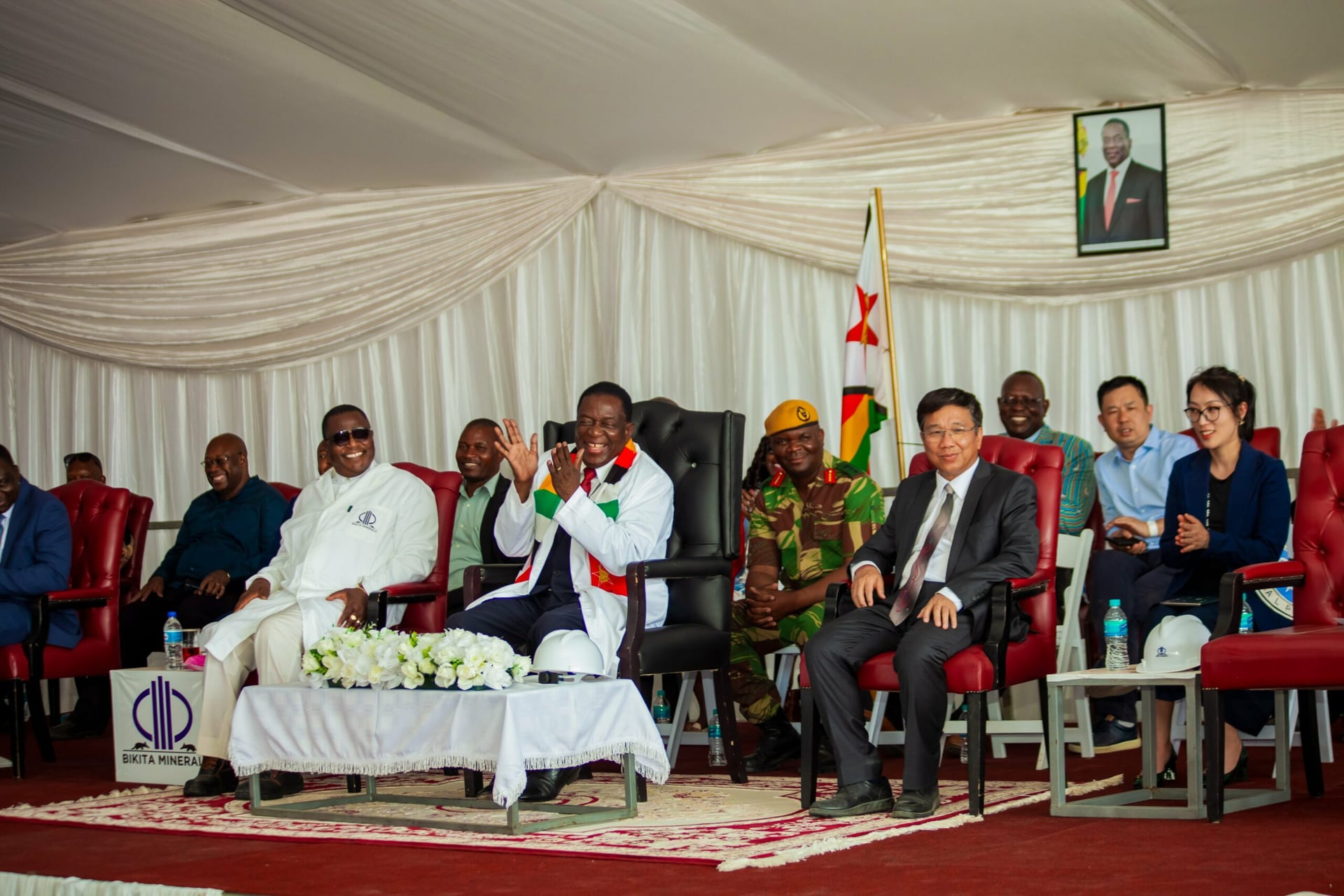Zimbabwe's president commissions domestic lithium plant run by China's Sinomine Group