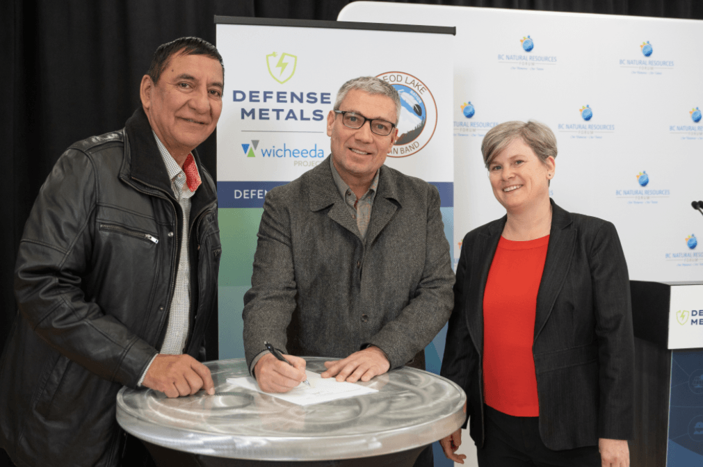 BC First Nations group invests in Defense Metals, partners to advance Wicheeda rare earths project
