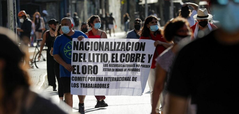 Protests shut down lithium production in Chile