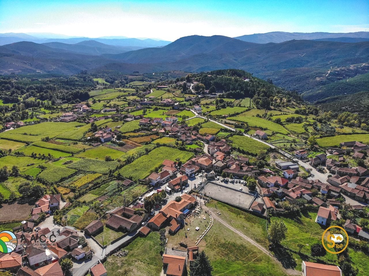 Covas do Barros aerial view Portugal