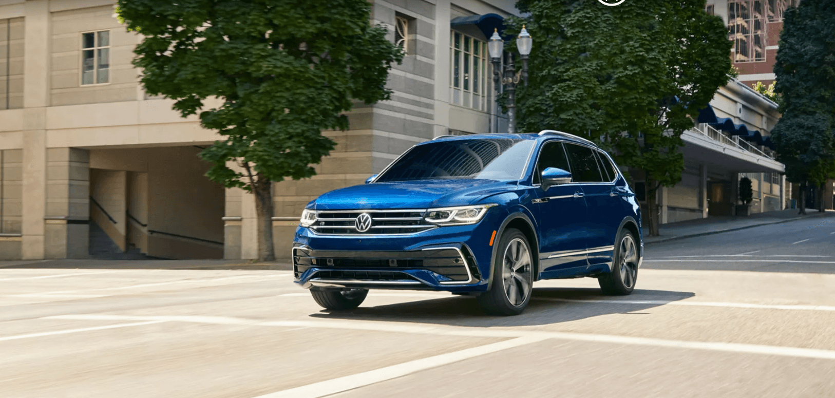 Blue Volkswagen vehicle
