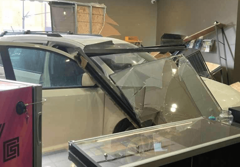 'Kool-Aid Man style' crash through dispensary front near Windsor causes temporary closure