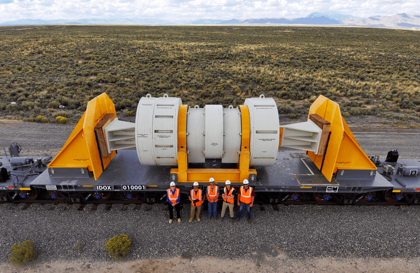 Spent nuclear fuel rail transport system authorized for United States operation