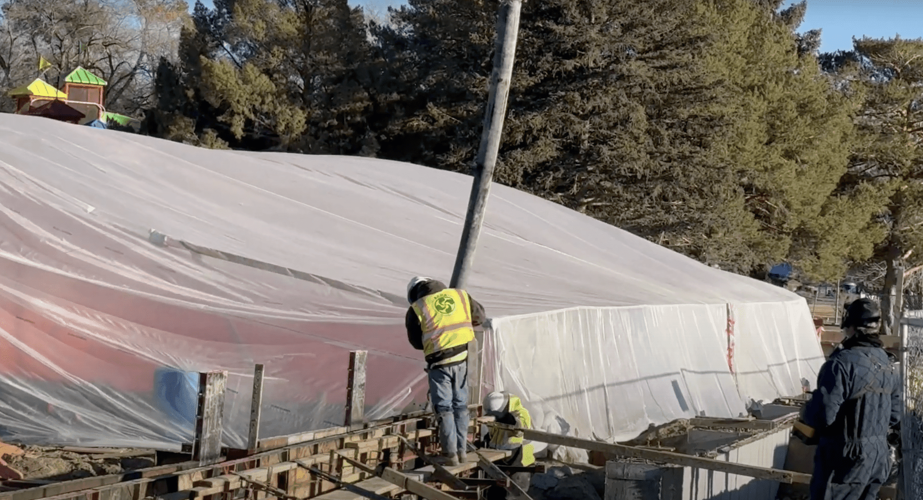 Concrete poured at Nevada Gold Mines Recreation Center, set to open this fall
