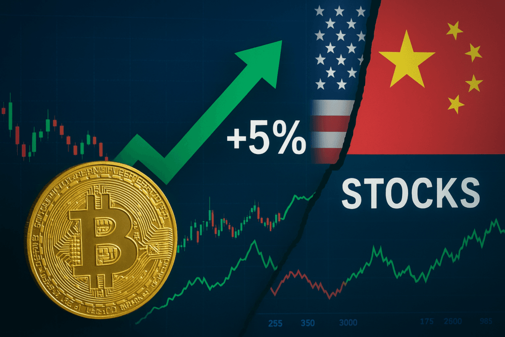 Stocks and crypto climb on China trade optimism