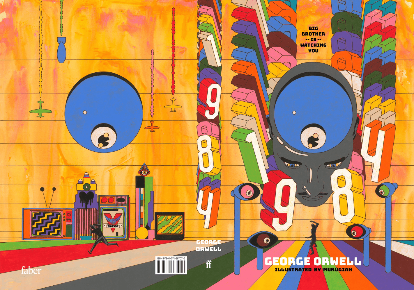 British artist MURUGIAH completes psychedelic illustration of George Orwell's 1984
