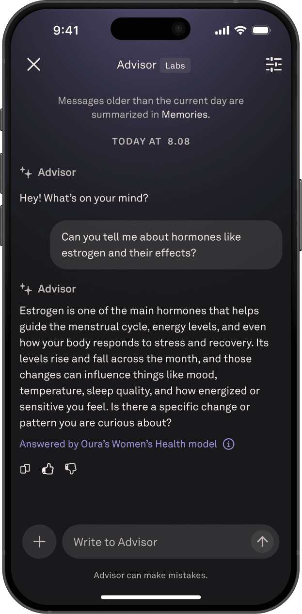 Sleep tech ring leader ŌURA launches AI model for women's health
