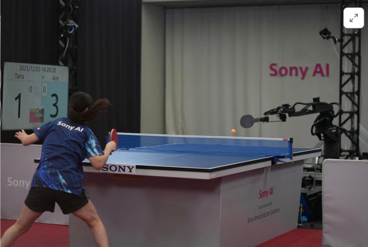 Sony AI's 'Ace' the ping-pong robot is putting professionals to shame