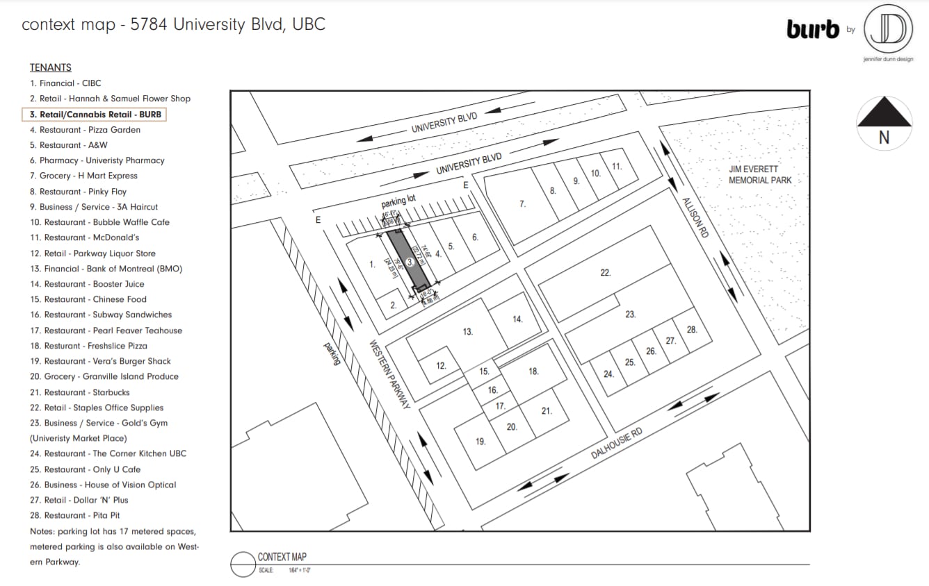 Burb Cannabis applies to open weed store at UBC