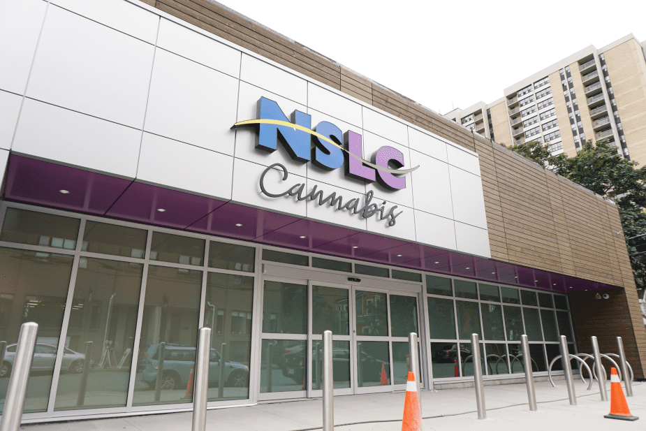 Exterior of Nova Scotia provincial cannabis store