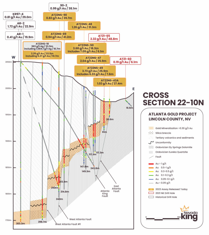 Nevada King Gold finds significant silver mineralization in Atlanta Gold Mine in Nevada