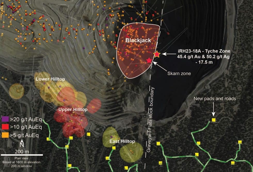 i-80 Gold finds skyrocketing high-grade gold sulphide mineralization in Ruby Hill