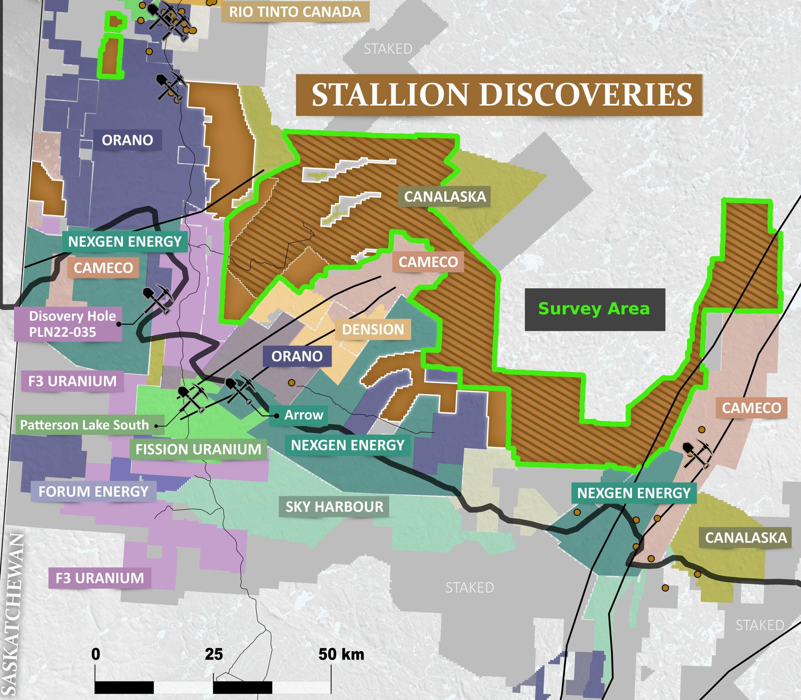 Stallion Discoveries launches uranium exploration survey in southwestern Athabasca Basin