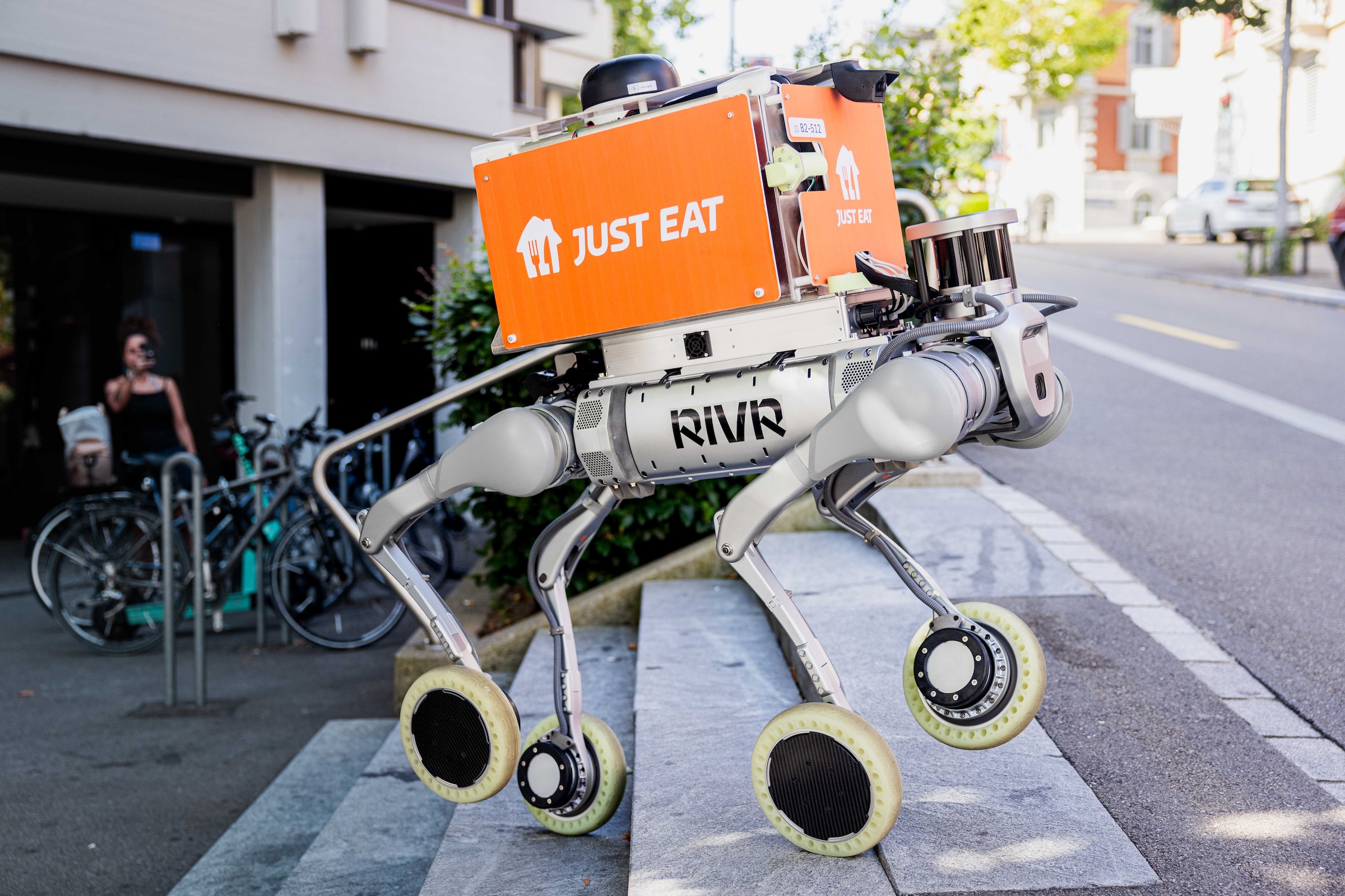 Swiss robotic dog capable of climbing stairs now delivers fast food