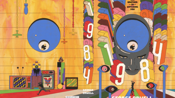 British artist MURUGIAH completes psychedelic illustration of George Orwell's 1984