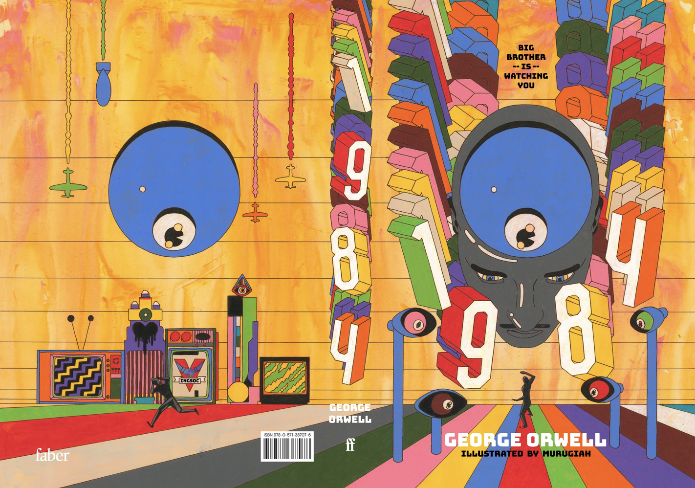 British artist MURUGIAH completes psychedelic illustration of George Orwell's 1984