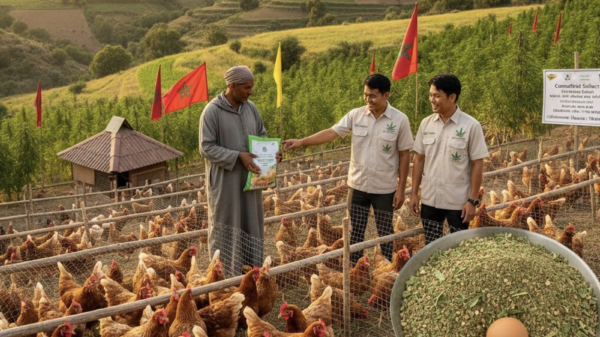 Morocco considers swapping antibiotic poultry feed with cannabis