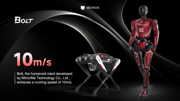 Humanoid robot Bolt hits 10 metres per second in real-world test