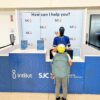 Humanoid robot gives people directions at San José Mineta International Airport