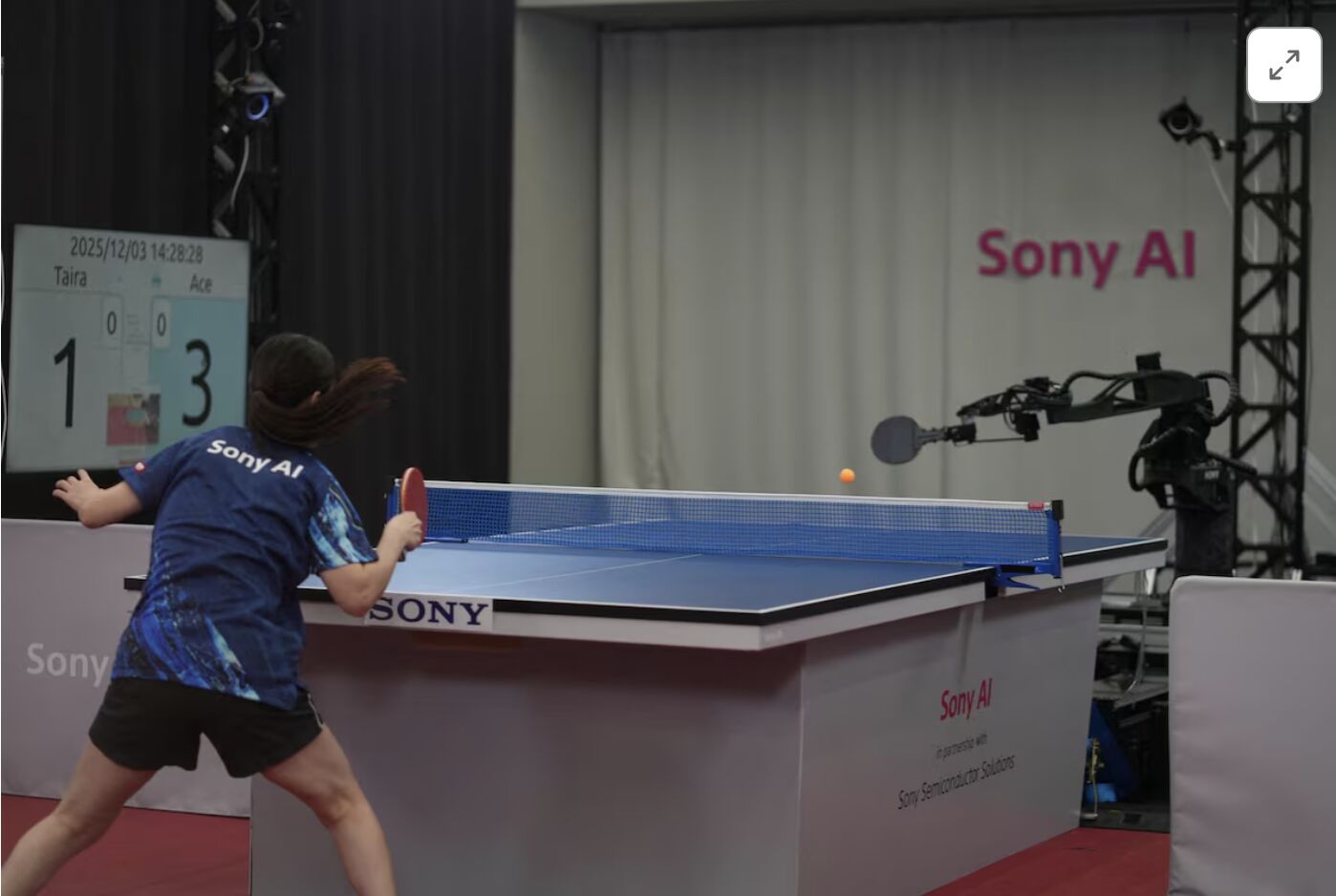 Sony AI's 'Ace' the ping-pong robot is putting professionals to shame